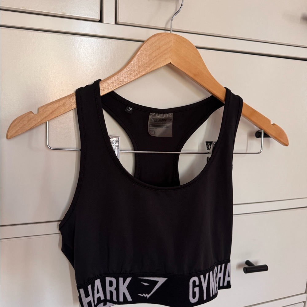 Gymshark Black Racerback Sports Bra
